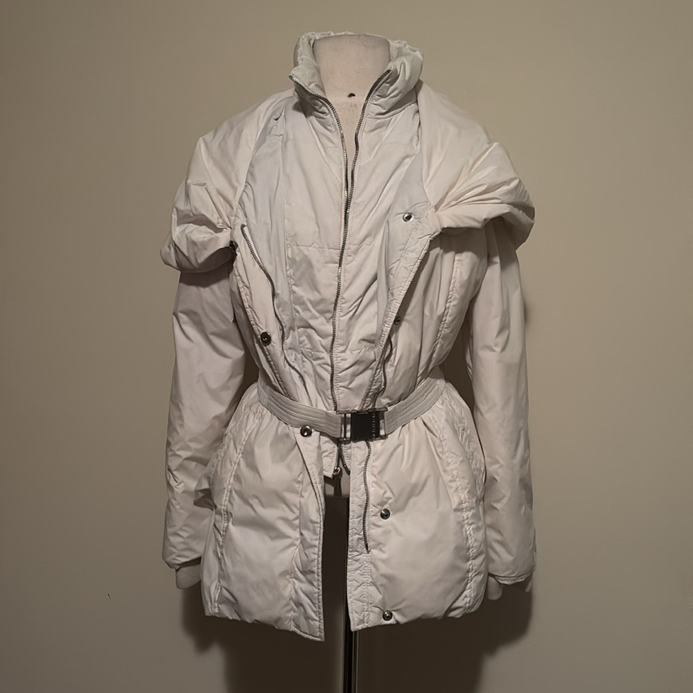 Michael Kors Women's White Puffer Jacket Size Medium
